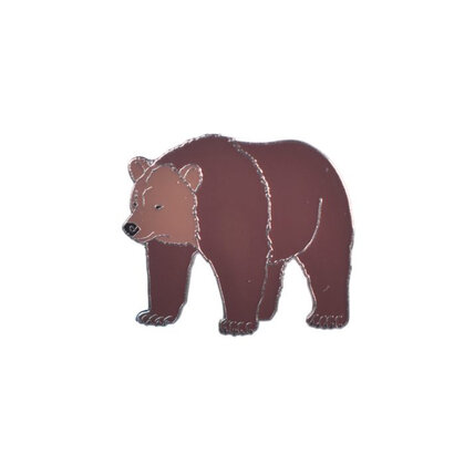 Bedž smeđi medvjed