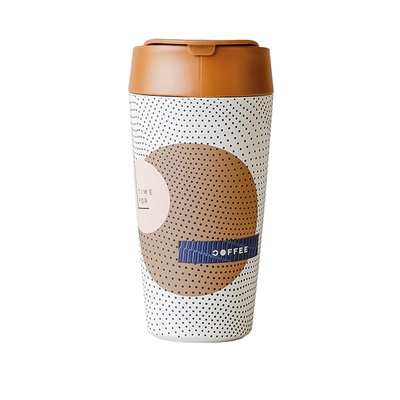 Šalica bioloco time for coffee 420 ml
