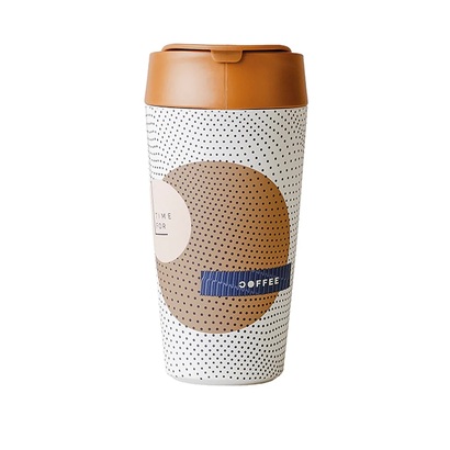 Šalica bioloco time for coffee 420 ml