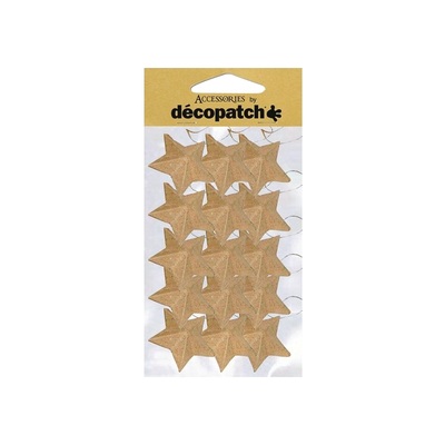 Decopatch kartonske zvijezde za dekoraciju 2x4x4cm 15kom