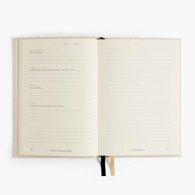 Notes to mindfulness journal linen 1