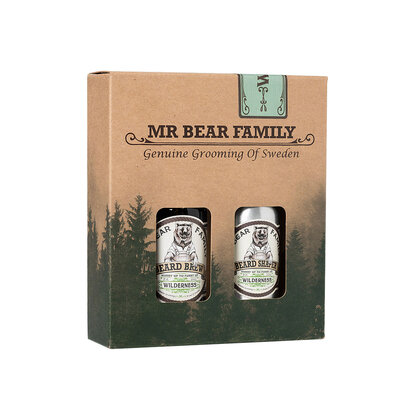 Mr bear family set ulje za bradu losion za oblikovanje brade wilderness