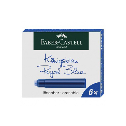 Faber castell tinta za nalivpero 6kom plava