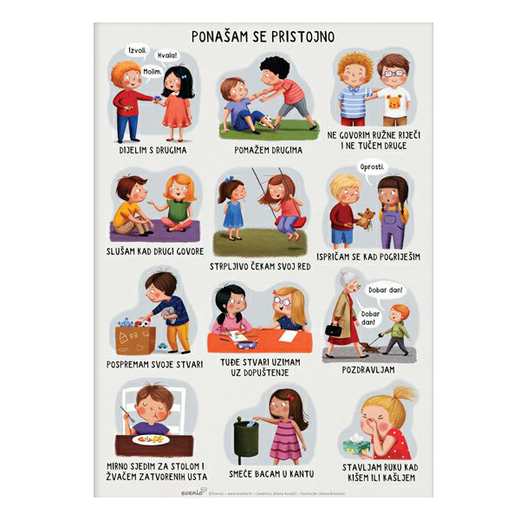 Poster a2 ponašam se pristojno