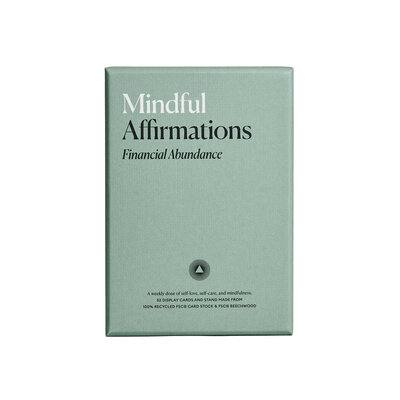 Mindful affirmations cards financial abundance