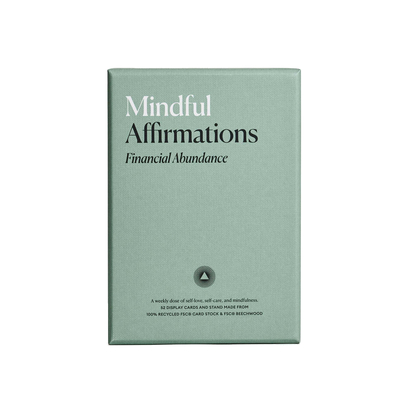 Mindful affirmations cards financial abundance