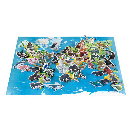 Edukativne puzzle ugrožene životinjice 1