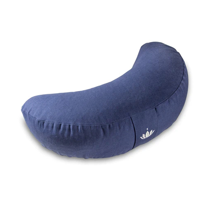 Jastuk za meditaciju half moon shanti tamnoplavi