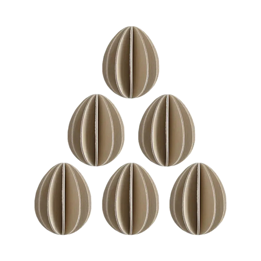 Lovi uskršnja jaja natural wood 4,5cm 6kom