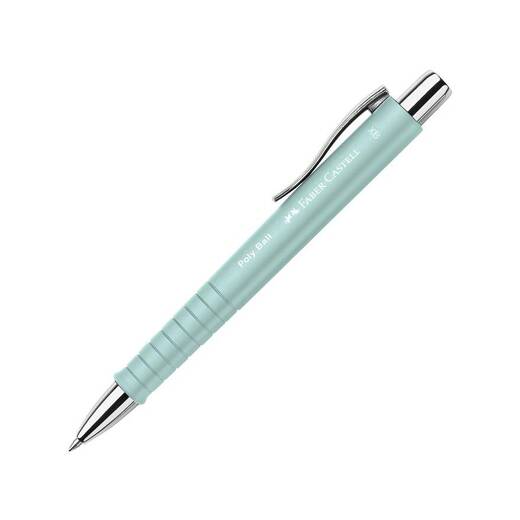 Faber castell kemijska olovka gumirana poly ball xb tirkizna