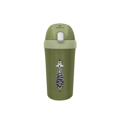 Dječja šalica zelena zebra 400ml