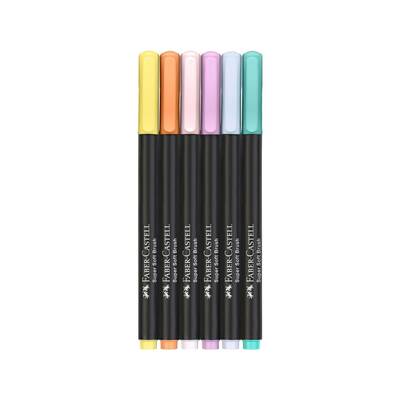 Faber castell flomasteri brushpen black edition pastel 2