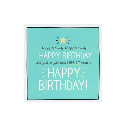 Čestitka happy birthday i really mean it