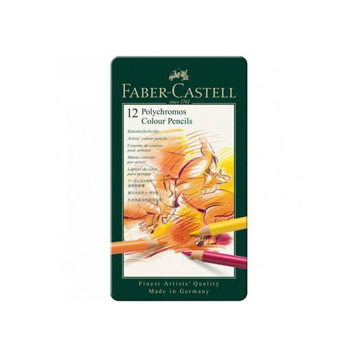 Faber castell drvene bojice u metalnoj kutiji polychromos