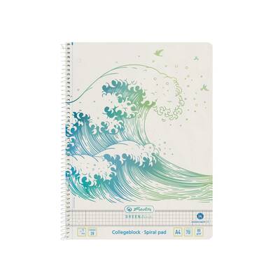 Herlitz blok kolegij greenline wave a4  karo