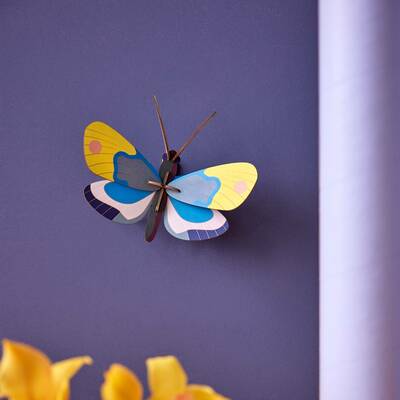 Zidni dekor yellow monarch butterfly mali 3