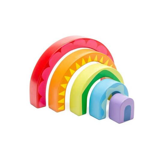 Drvena igračka dugine boje 3