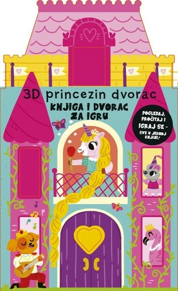 3d princezin dvorac knjiga i dvorac za igru