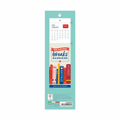 Kalendar bookmark 2024 book lover 5,5x18cm 2