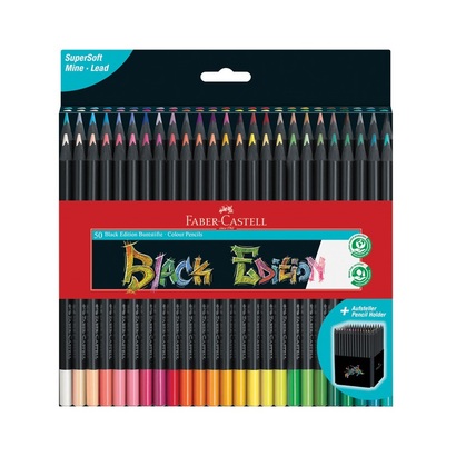 Faber castell trokutaste drvene boje black edition set od 50