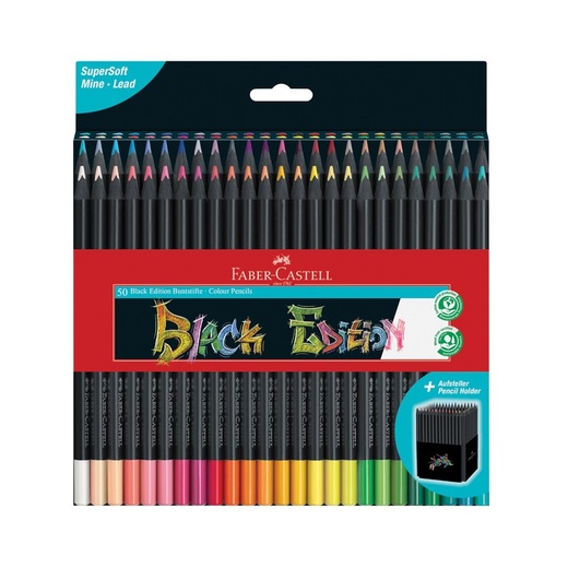 Faber castell trokutaste drvene boje black edition set od 50