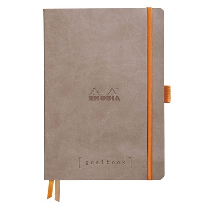 Rhodia goalbook dnevnik a5 crrni listovi taupe