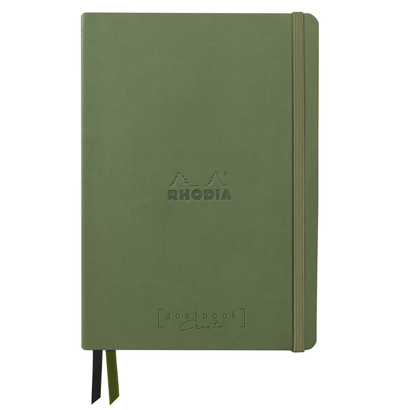 Rhodia goalbook dnevnik a5 crrni listovi sage