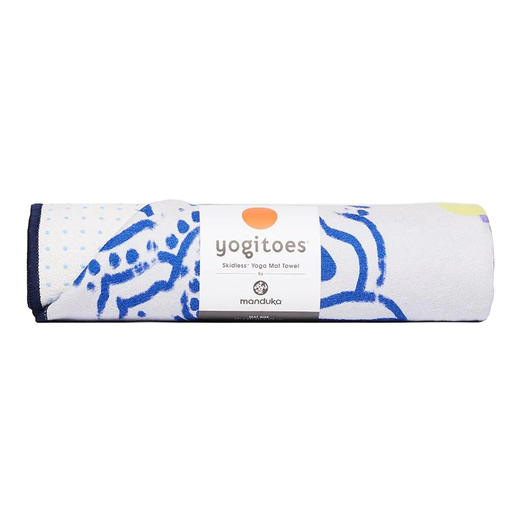 Manduka ručnik yogitoes 2.0 skidless chakra print blue