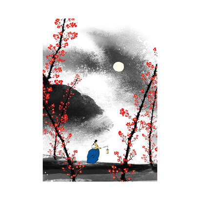 Dnevnik plum blossoms on a moonlit night tvrdi uvez