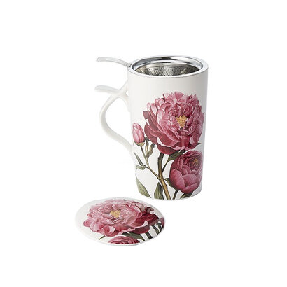 Cha cult šalica s infuzerom za čaj peonia roza