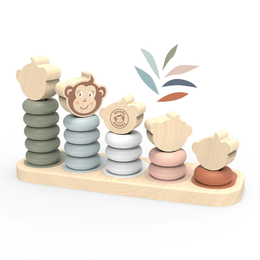 Speedy monkey drvena slagalica monkey family 1