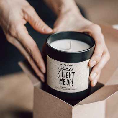 Happysoy mirisna svijeća you light me up 2