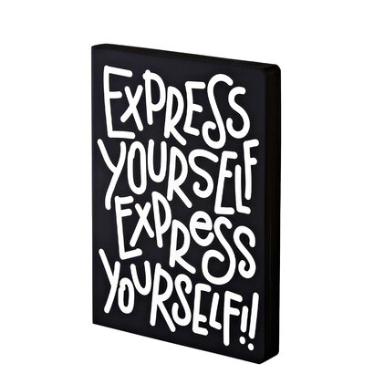 Nuuna bilježnica express yourself graphic