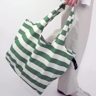 Notabag tote torba olive stripes 2