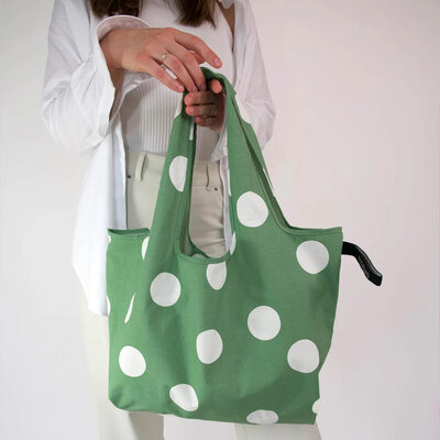 Notabag tote torba olive dots 3