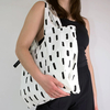 Notabag tote torba black brush 3