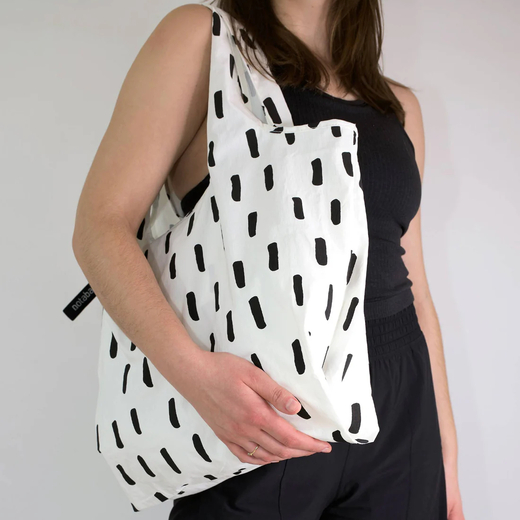 Notabag tote torba black brush 3