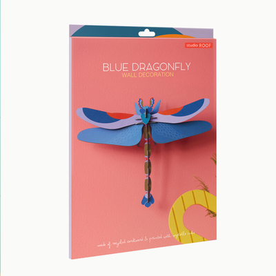 Zidni dekor blue dragonfly 2