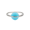 Pura vida prsten silver opal saturn blue vel. 8