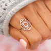 Pura vida prsten silver sunburst vel 7 1
