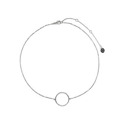 Pura vida ogrlica silver circle choker