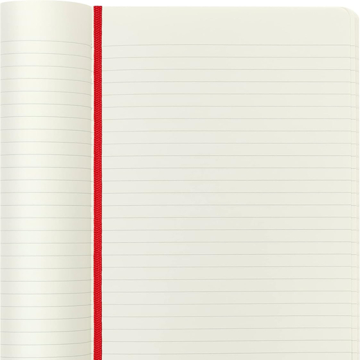 Moleskine bilježnica na crte soft crvena expanded 13x21cm 3