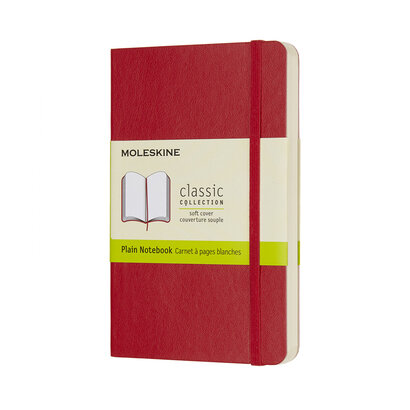 Moleskine bilježnica prazna soft crvena 9x14cm