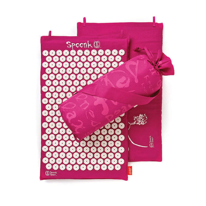 Spoonk akupresurna prostirka pamuk magenta roza