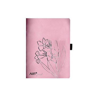 Art+ bilježnica a5 u pamučnoj vrećici roza