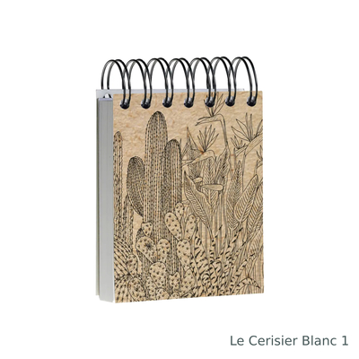 Clairefontaine le cerisier blanc blok 9x11cm bjanko spiralni uvez