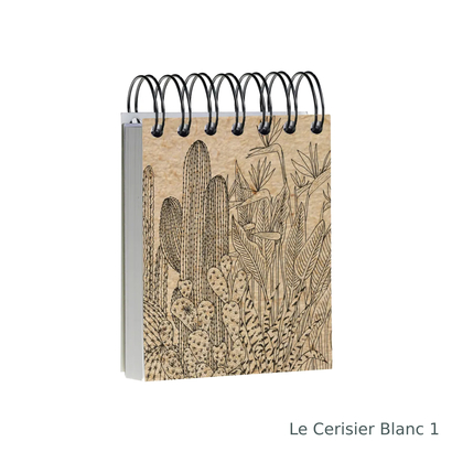 Clairefontaine le cerisier blanc blok 9x11cm bjanko spiralni uvez