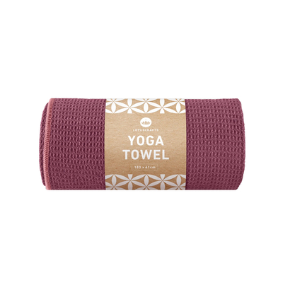 Lotuscrafts ručnik za jogu grip aubergine