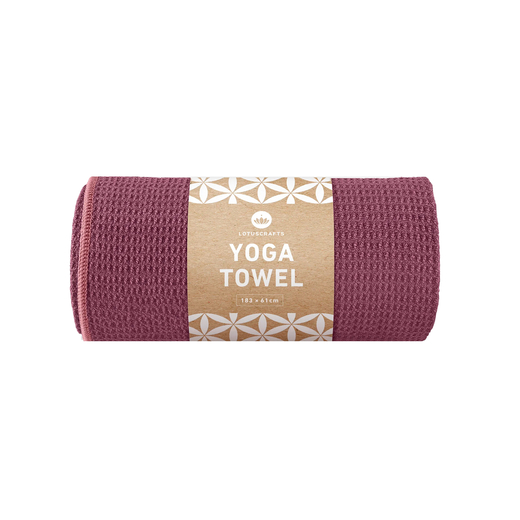 Lotuscrafts ručnik za jogu grip aubergine