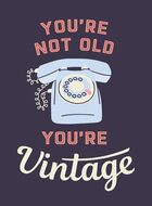 Youre not old youre vintage